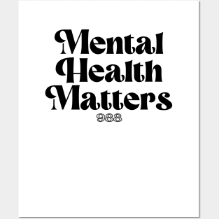 Mental Health Matters // 988 Posters and Art